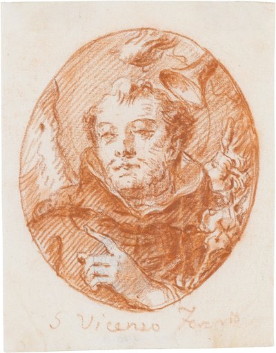 Svatý Vincentius Ferrerius od Giovanni Domenico Tiepolo