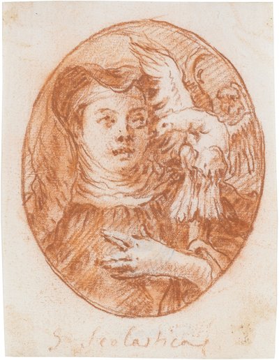 Die hl. Scholastika od Giovanni Domenico Tiepolo