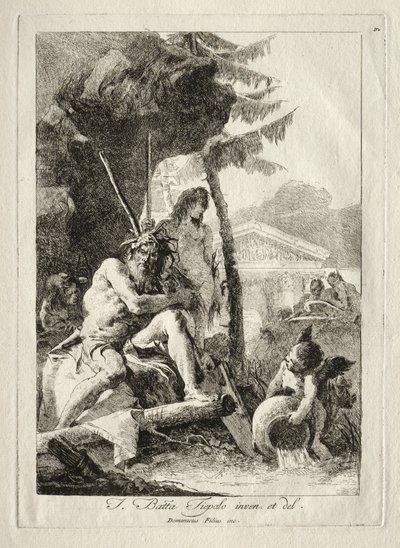 Říční postavy od Giovanni Domenico Tiepolo