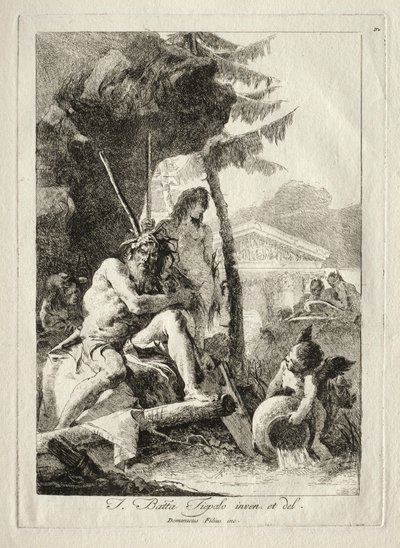 Říční postavy. od Giovanni Domenico Tiepolo
