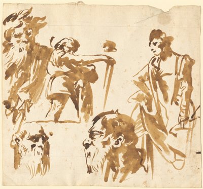 Postavy a tváře od Giovanni Domenico Tiepolo