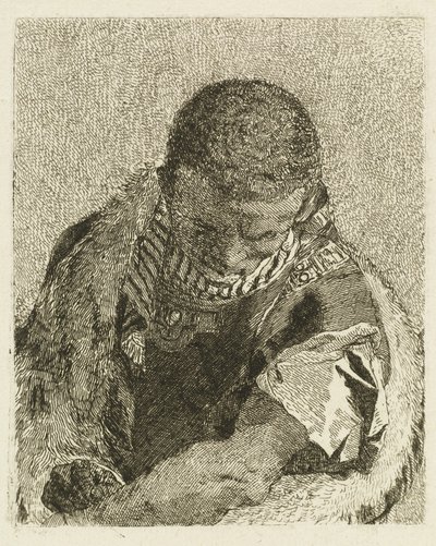 Vedoucí vřesoviště se ohýbá vpřed od Giovanni Domenico Tiepolo