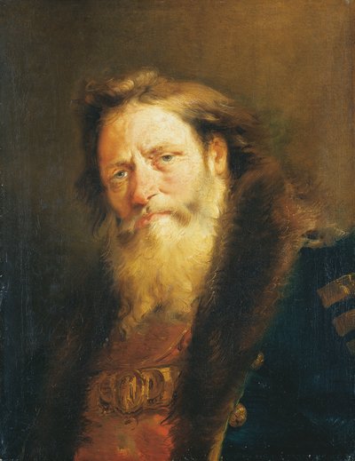 Hlava starého muže od Giovanni Domenico Tiepolo