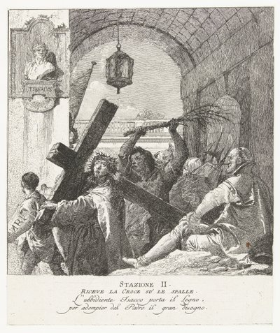 Kristus nese kříž od Giovanni Domenico Tiepolo