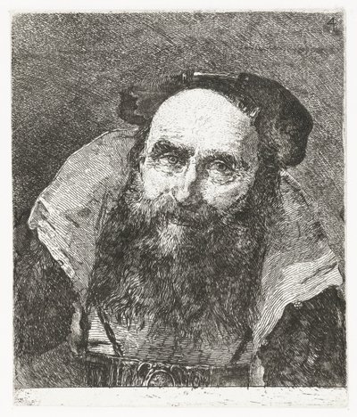 usměvavý starý muž Sbírka hlav (název série) Raccolta di Teste (název série) od Giovanni Domenico Tiepolo