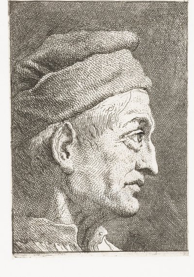 Muž s čepicí od Giovanni Domenico Tiepolo