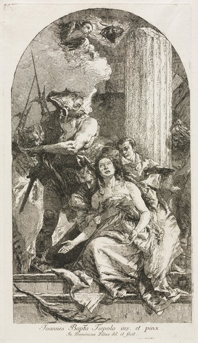 Umučení svaté Agáty od Giovanni Domenico Tiepolo