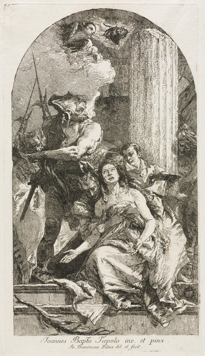 Umučení svaté Agáty. od Giovanni Domenico Tiepolo