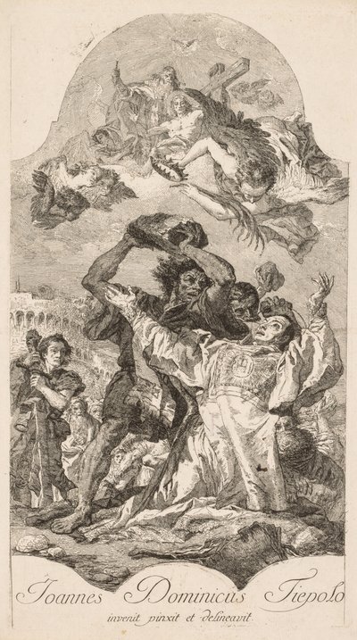 Umučení svatého Štěpána od Giovanni Domenico Tiepolo