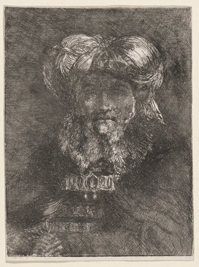Stařec ve stylu Rembrandta od Giovanni Domenico Tiepolo