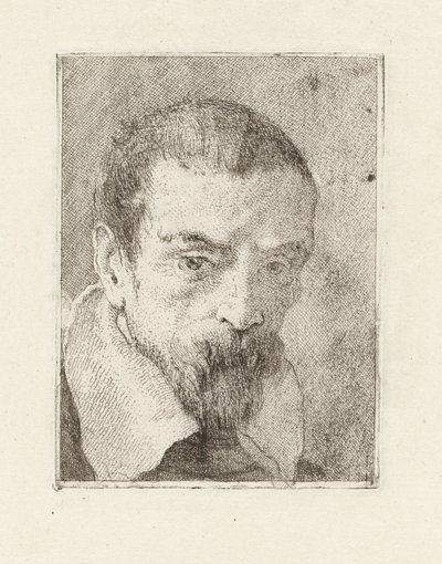 Starý muž s plnovousem a holou hlavou, z Raccolta di Teste (Sbírka hlav) od Giovanni Domenico Tiepolo