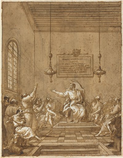Apoštolské vyznání víry od Giovanni Domenico Tiepolo