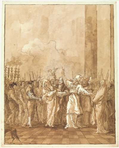 Die Verlobung der Jungfrau od Giovanni Domenico Tiepolo