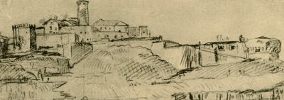 Citadela v Brescii, polovina konce 18. století, 1928 od Giovanni Domenico Tiepolo