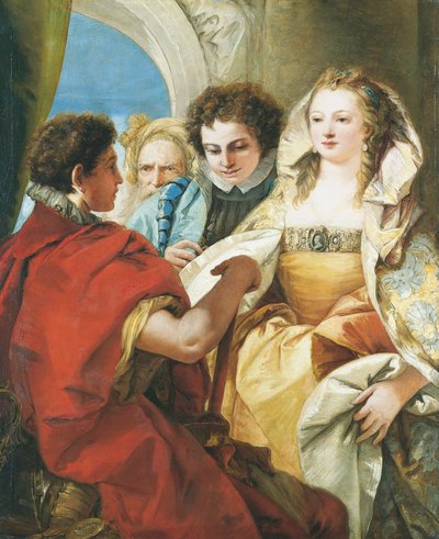 Scipionova zdrženlivost od Giovanni Domenico Tiepolo