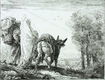 Útěk do Egypta od Giovanni Domenico Tiepolo