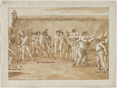The Game of Bowls, 90. léta 18. století. od Giovanni Domenico Tiepolo
