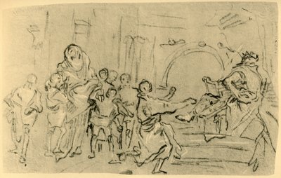 Matka Makabejských před Antiochem, c1759, 1928 od Giovanni Domenico Tiepolo