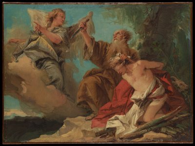 Obětování Izáka od Giovanni Domenico Tiepolo