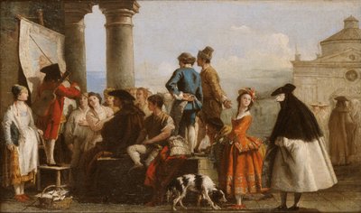 Vypravěč od Giovanni Domenico Tiepolo