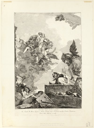 Panna se zjevuje sv. Šimonu Stockovi od Giovanni Domenico Tiepolo