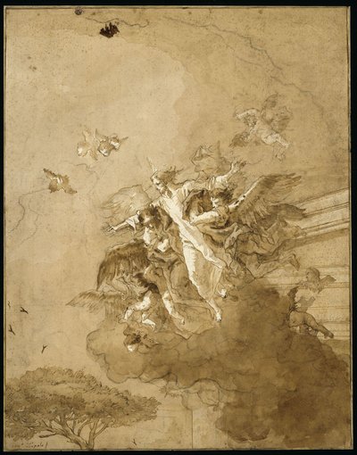 Triumf Kristova zmrtvýchvstání od Giovanni Domenico Tiepolo