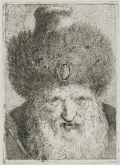 Turek v kožešinové čepici, ze sbírky Raccolta di Teste (Sbírka hlav) od Giovanni Domenico Tiepolo