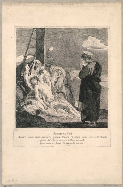 Via crucis - Stanice XIII, Depozice od Giovanni Domenico Tiepolo
