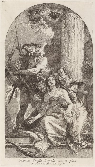 Umučení svaté Agáty od Giovanni Domenico Tiepolo after Giovanni Battista Tiepolo