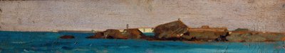 Modré moře, asi 1865 (olej na desce) od Giovanni Fattori