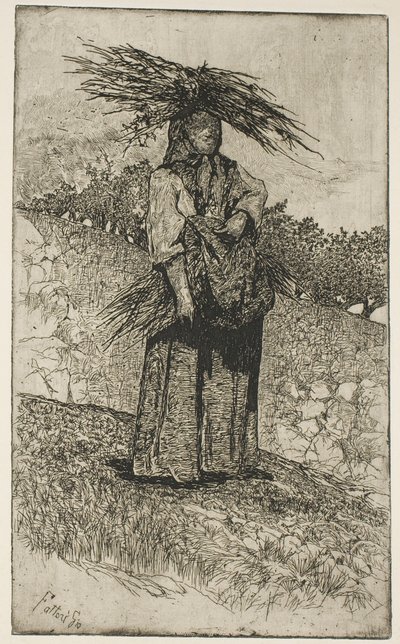 Boscaiola od Giovanni Fattori