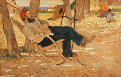 Diego Martelli v Castiglioncello od Giovanni Fattori