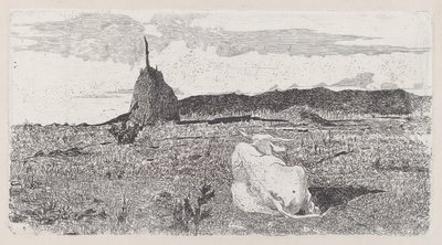 Svatá kráva [Pio bove] od Giovanni Fattori