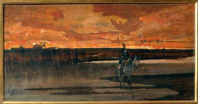 Itálie, Florencie, Lancer od Giovanni Fattori