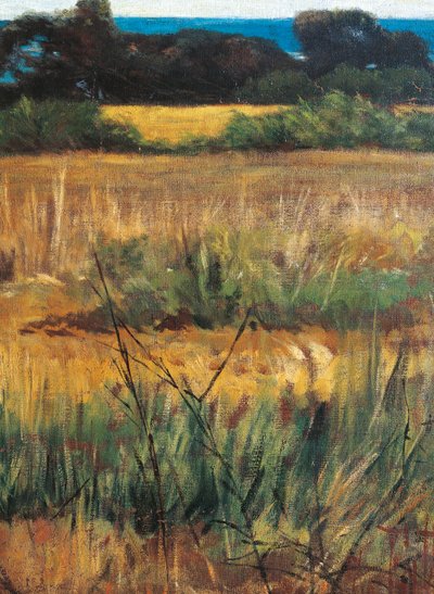 Itálie, Florencie, Maremma Toscana, cca 1894, detail od Giovanni Fattori