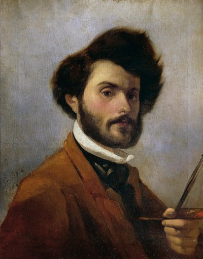 Itálie, Florencie, Autoportrét ve věku 29 let od Giovanni Fattori