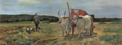 Volský povoz v toskánské Maremmě od Giovanni Fattori