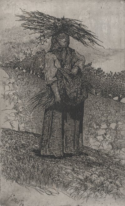 Selka sbírající hole, 1884-1908. od Giovanni Fattori