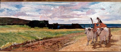 Pluh a voli - Malování od Giovanni Fattori