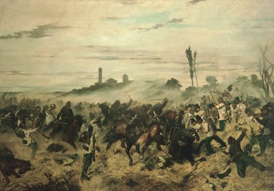 Bitva o Montebello od Giovanni Fattori