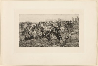 Poplatek kavalérie od Giovanni Fattori