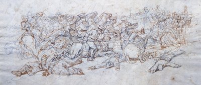 Uhlanova nálož od Giovanni Fattori