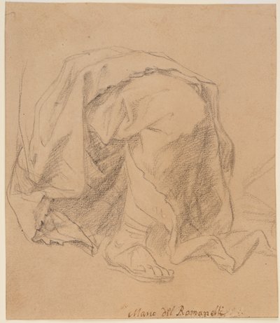 Studie soukenictví od Giovanni Francesco (1610-62) Romanelli