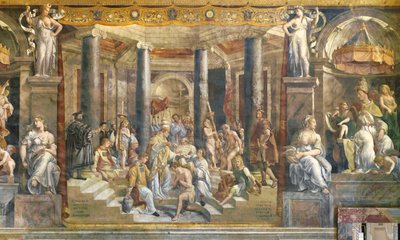 Die Taufe Konstantins von Giovanni Francesco (c.1488-1528) Penni