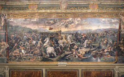 Bataille du pont Milvius - Bitva o Milvijský most - Penni, Gianfrancesco (1496-1528) - 1517-1524 - Freska - Apoštolský palác, Vatikán od Giovanni Francesco (c.1488 1528) Penni
