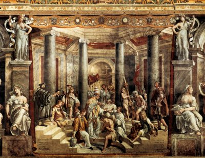 Konstantinův křest od Giovanni Francesco (c.1488 1528) Penni