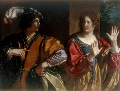 Hammon a Tamar od Giovanni Francesco Barbieri
