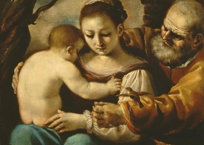 Svatá rodina od Giovanni Francesco Barbieri