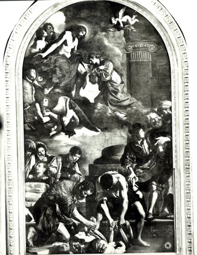 Pohřeb svaté Petronilly od Giovanni Francesco Barbieri