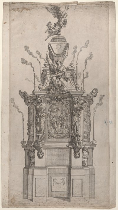 Katafalk, 1626-80. od Giovanni Francesco Grimaldi